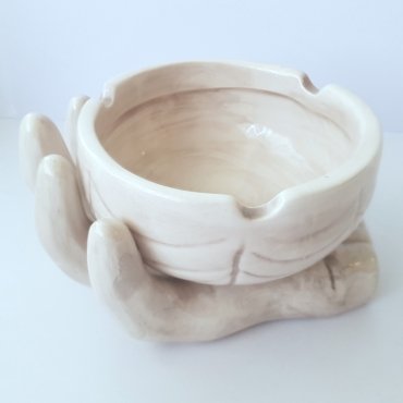 Car Ceramic Hand Ashtray